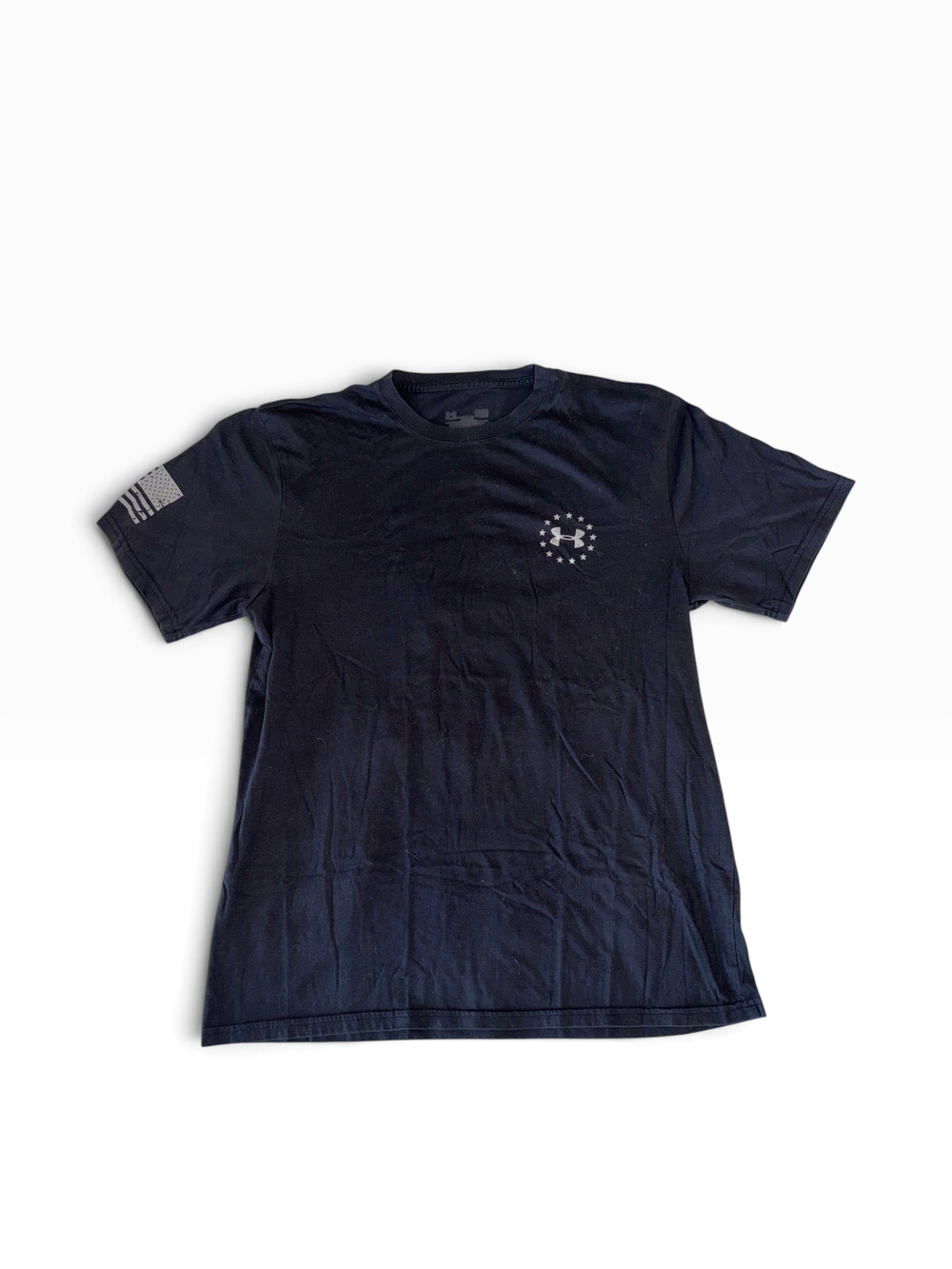 Under Armour Patriotic Tee | Black/White | One Size | Graphic Print